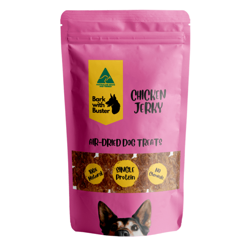 Unleash the Flavour and Reward Your Pup Naturally: Bark with Buster Irresistible Chicken Jerky Dog Treats