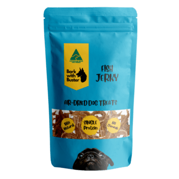 Fish Jerky Dog Treats 100% Natural - Fish Jerky Dog Treats Bark with Buster's Fish Jerky Dog Treats are made with sustainably-sourced Aussie fish, rich in Omega-3s for a shiny coat and happy joints.