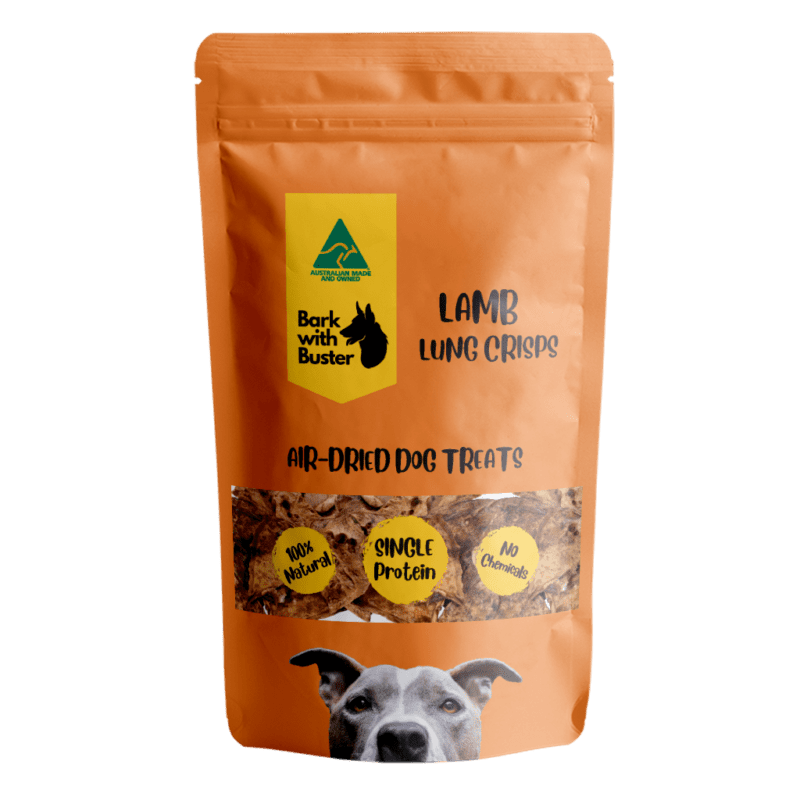 Lamb Lung Dog Crisps Australian Made Air Dehydrated all Natural For Dogs
