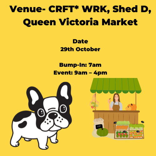Bark with Buster Dog Treats at Victoria Market 29th Oct 2022