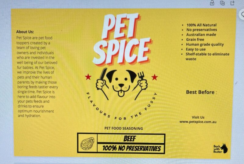 Pet Food Meal Toppers Spark Your Pet's Taste Buds with Pet Spice! The Flavourful, All-Natural Topper for Happy Mealtimes