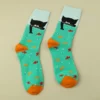 cat and fish design unisex socks