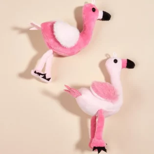The Flock Is In! Bark with Buster's Flamingo Plush Dog Toy - Fun & Stylish!