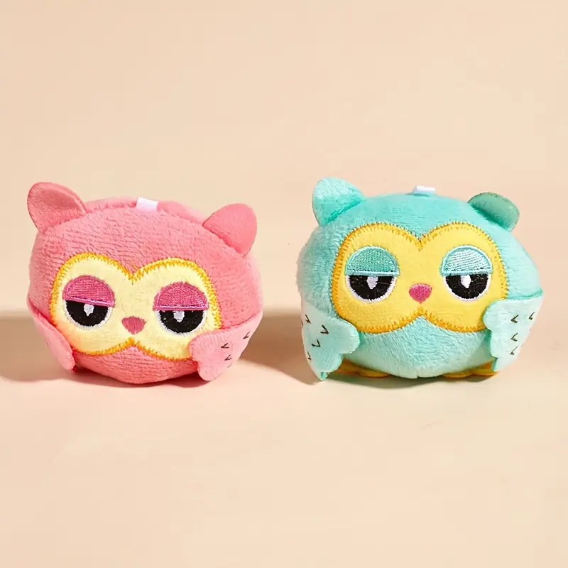 Dog or Cat Toy Owl Design Soft & Plush. Hoot, Hoot! It's Playtime with the Huggable Hoot Owl!