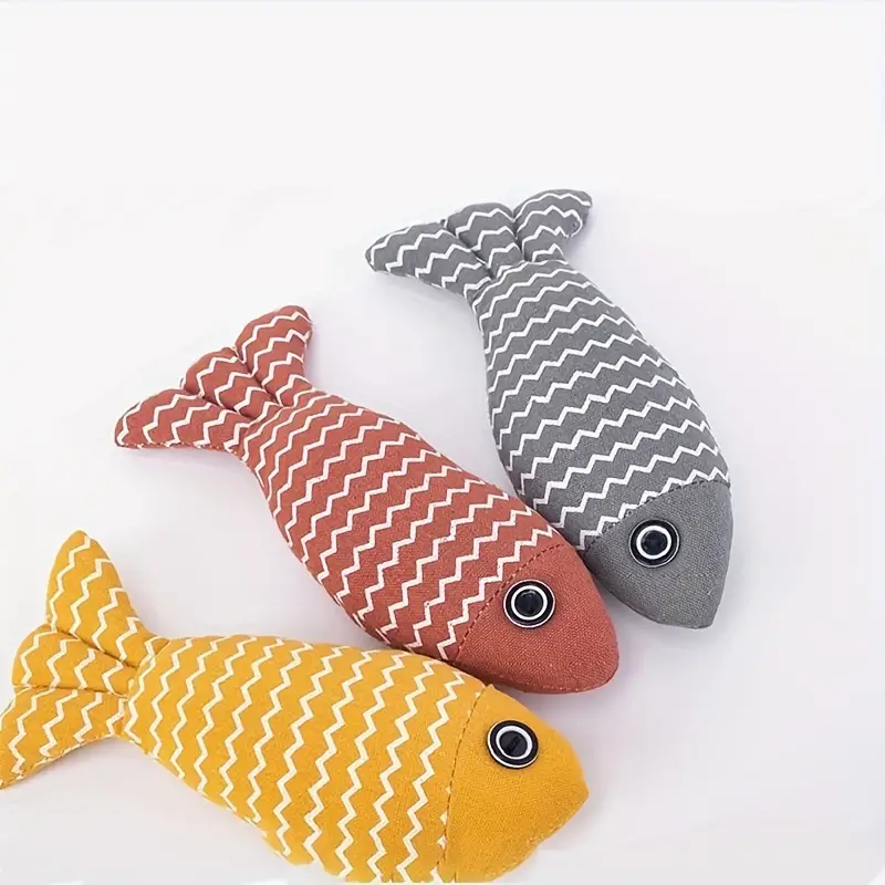 Plush Fish Toy for Cats - Unleash Fun with Bark and Buster