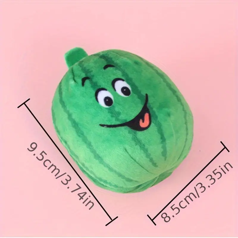 Spark Joy & Squeaks: The Purrfect Watermelon Plush Toy For Cats & Dogs!